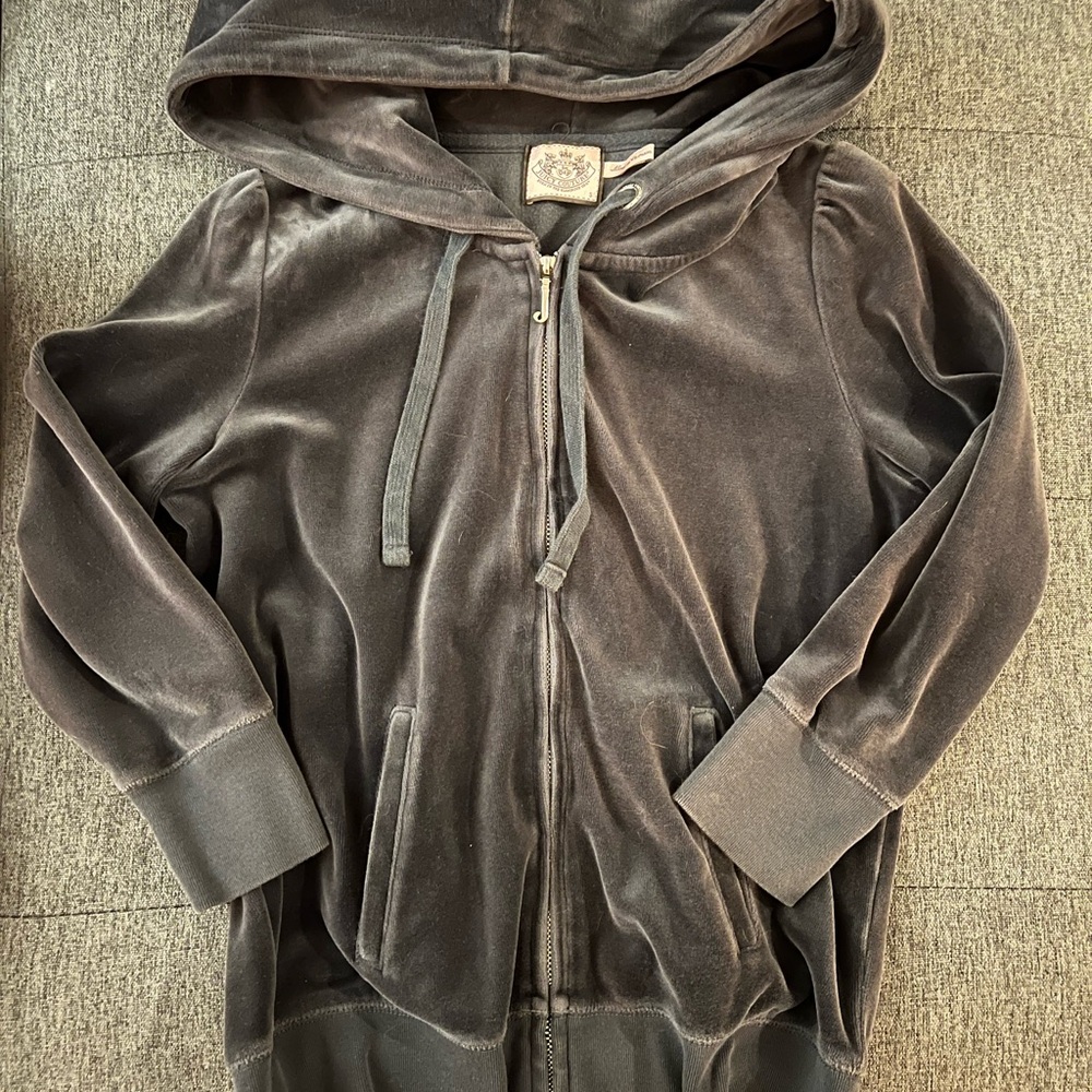 Juicy Couture Gray Hooded Sweater